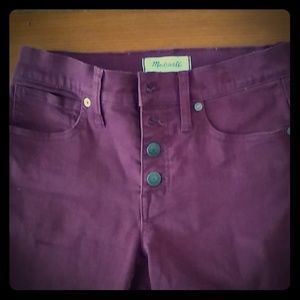 Madewell 9" High-Rise Skinny Jeans Garment-Dyed